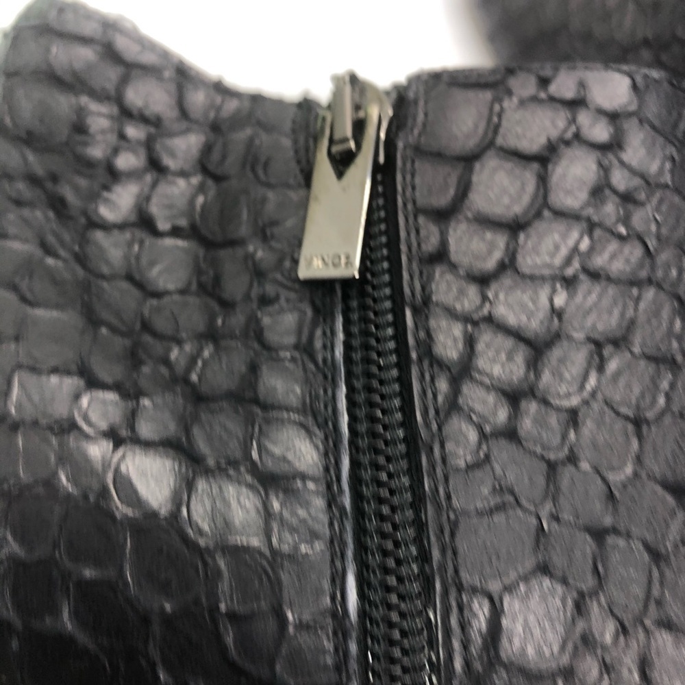 Vince Sierra Python Print Peep Toe Booties - image 5